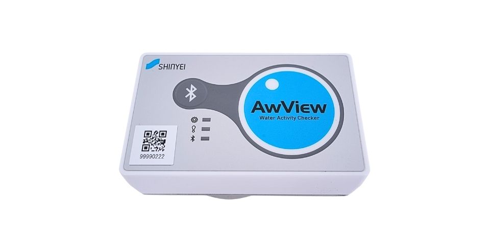 導入された水分活性測定器「AwView」